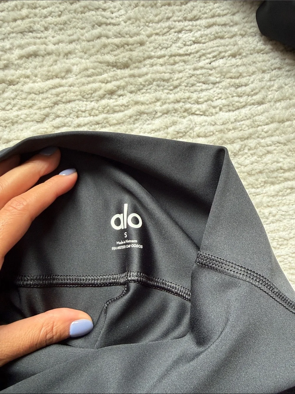 ALO Yoga Black Performance 7/8 HIGH WAIST AIRLIFT LEGGINGS plus Biker Short